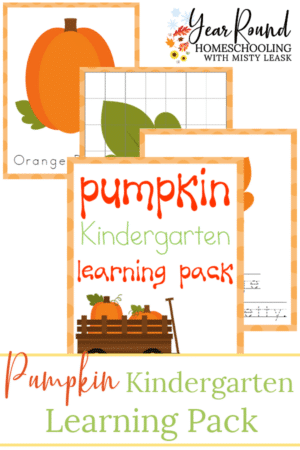 Pumpkin Kindergarten Learning Pack