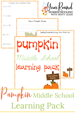 Pumpkin Middle School Learning Pack