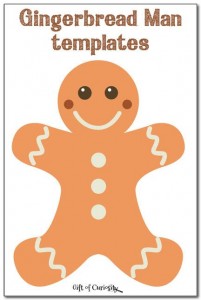 Gingerbread Man Printable Templates