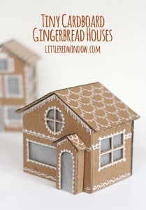 Cardboard Gingerbread Houses