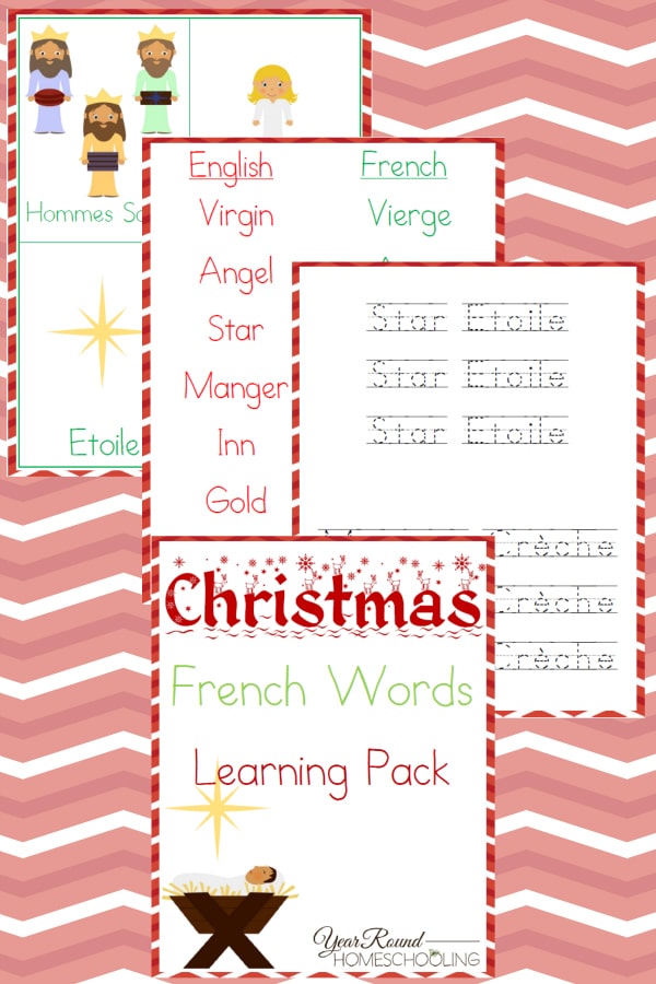 christmas french words, french christmas words