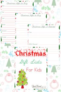 Christmas Gift Lists for Kids - Year Round Homeschooling