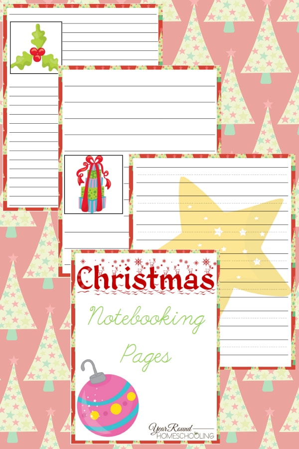 Christmas Notebooking Pages - By Year Round Homeschooling