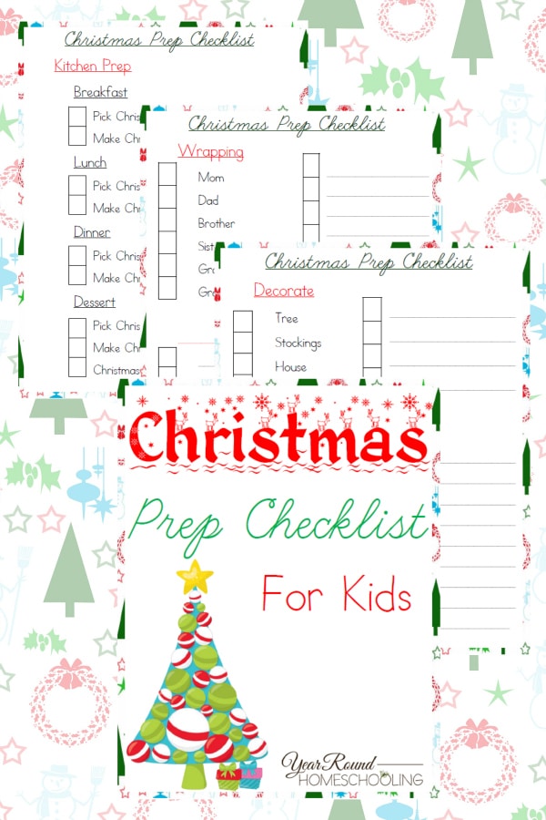 Christmas Prep Checklist for Kids