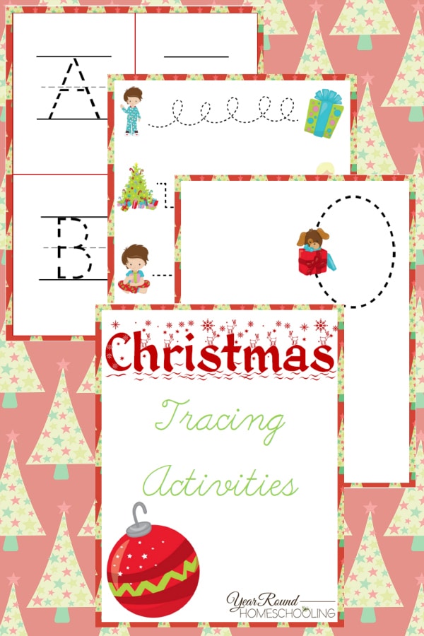 Christmas Tracing Activities - By Year Round Homeschooling