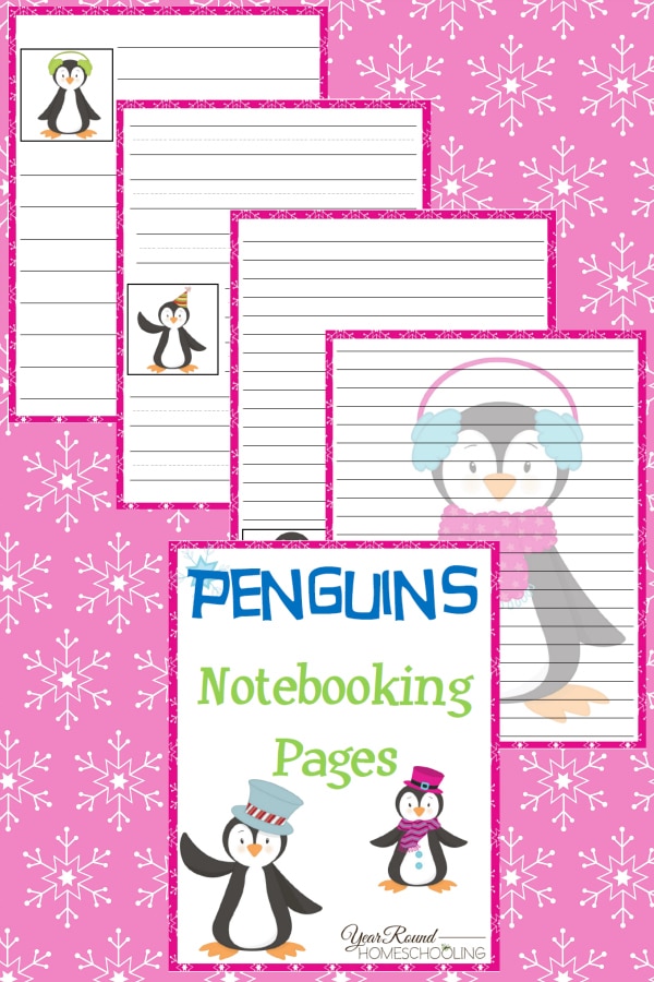 Penguins Notebooking Pages - By Year Round Homeschooling