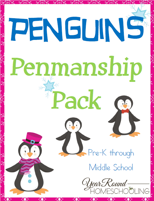 Penguins Penmanship Pack (PreK-Middle School)