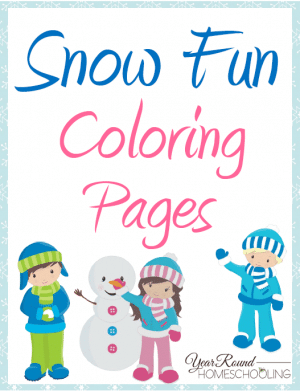 Snow Fun Coloring Pages