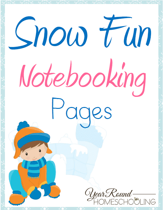 Snow Fun Notebooking Pages