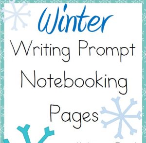 Winter Writing Prompt Notebooking Pages