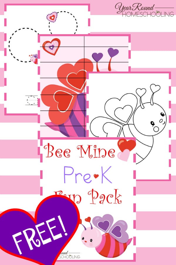 valentine's day, preschool, prek, homeschool, homeschooling, fun, printable, tracing, coloring, puzzles