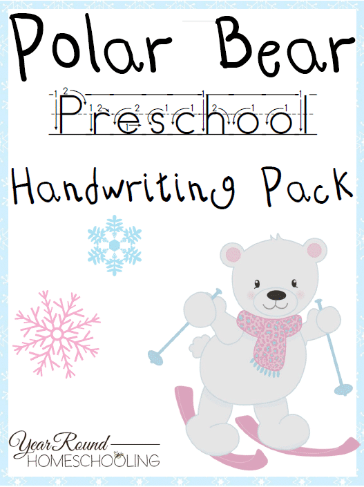 Free Polar Bear PreK Handwriting Pack