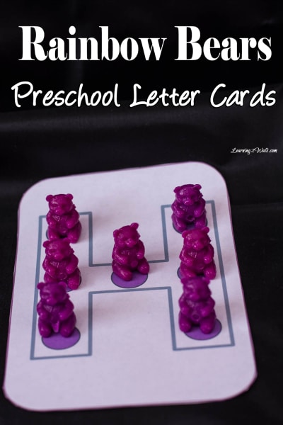 Free Rainbow Bears Preschool Letter Worksheets