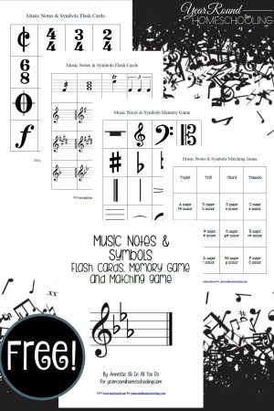 Music Notes & Symbols Printables