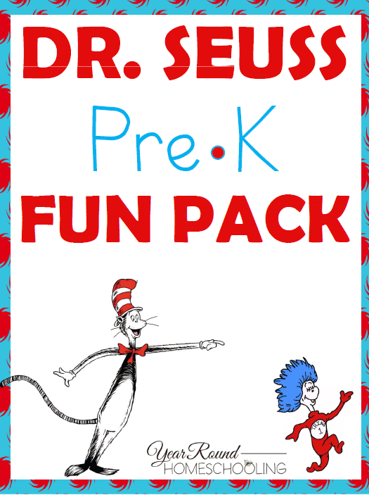 Free Dr. Seuss PreK Fun Pack - By Year Round Homeschooling 