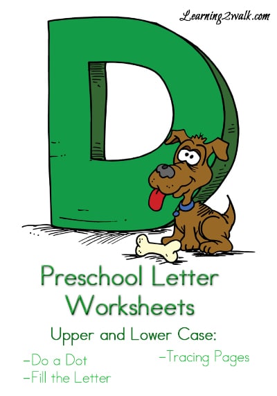 Free Preschool Letter "D" Worksheets