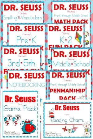 Dr. Seuss Printables - Year Round Homeschooling