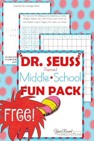Dr. Seuss Middle School Fun Pack