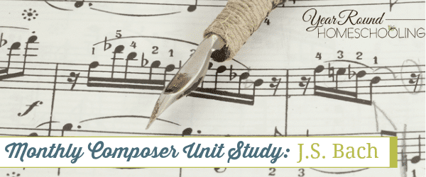 bach, composer, unit study, music, homeschool, homeschooling, printable