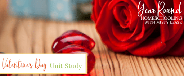 valentine's day unit study, valentine's day study, valentine's day unit