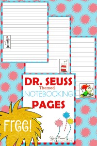 dr. seuss, notebooking, preschool, elementary school, middle school, homeschool, homeschooling, worksheets, printable