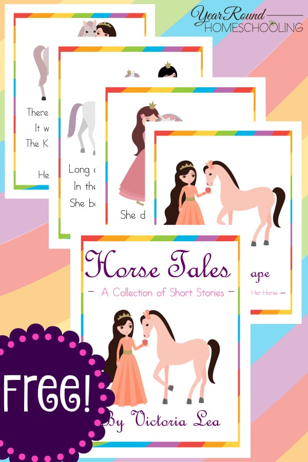 horse, short stories, reading, homeschool, homeschooling, printable