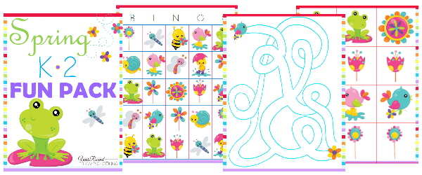 spring, bingo, maze, matching game, kindergarten, 1st grade, 2nd grade, homeschool, homeschooling, printable