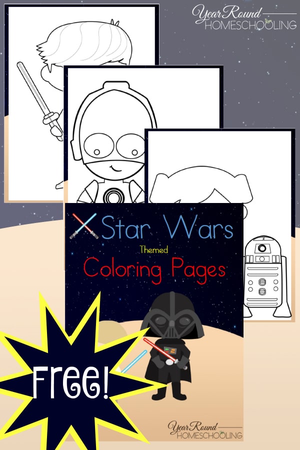 star wars, coloring pages, homeschool, homeschooling, printable