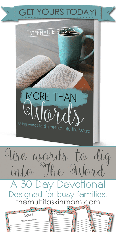 Free 30 Day Devotional - More Than Words