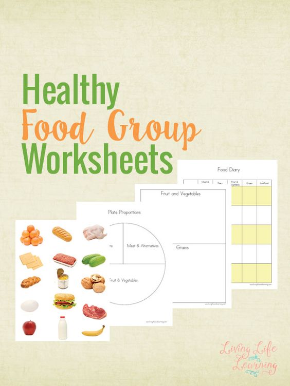 Free Healthy Food Group Worksheets