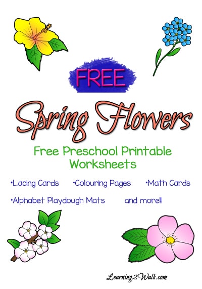 Spring Flowers Worksheets