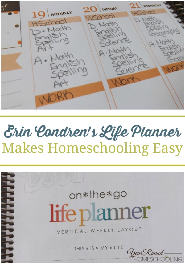 homeschool planning, lesson plan tracking, homeschool lesson plans, homeschool planner, homeschool, homeschooling, Erin Condren Life Planner