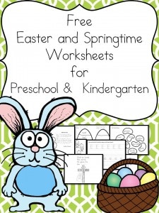 Free Easter & Springtime Worksheets for Beginning Readers