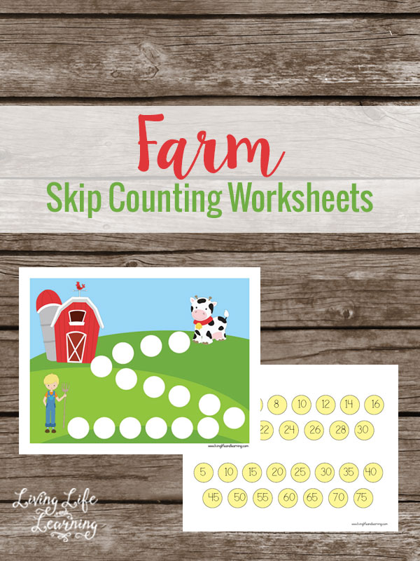 Free Farm Skip Counting Worksheets