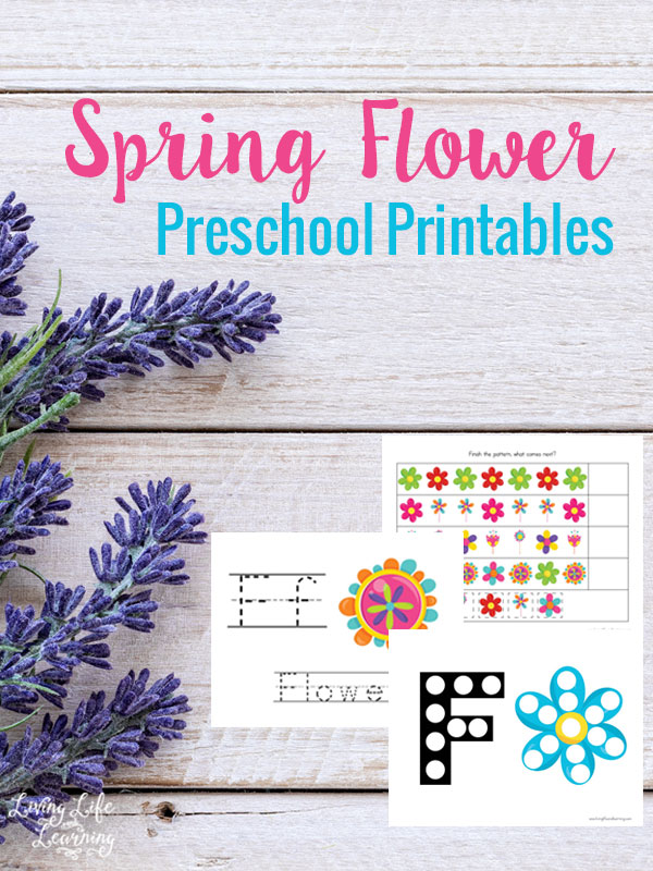 Free Spring Flowers Preschool Printables
