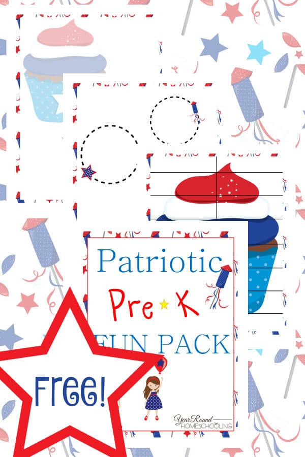 patriotic, memorial day, 4th of july, independence day, prek, preschool, homeschool, homeschooling, worksheets, printable