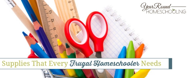 school supplies, frugal homeschool, frugal homeschooling, homeschool, homeschooling