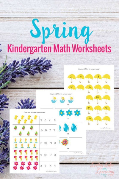 Free Spring Kindergarten Math Worksheets