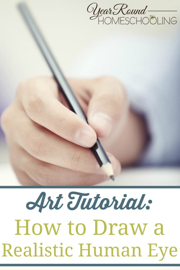 how to draw the human eye, human eye art lesson, art tutorial, art lesson, art, homeschool, homeschooling