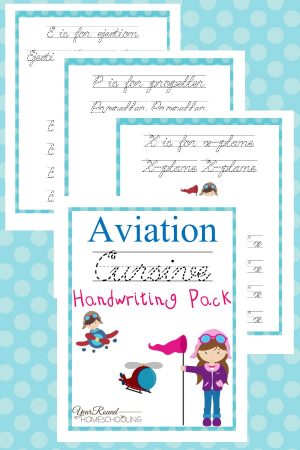 Aviation Cursive Handwriting Pack