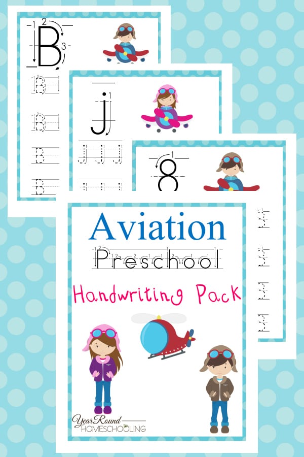 aviation prek handwriting, prek handwriting, preschool handwriting, preschool, prek, handwriting, aviation, printable, worksheets