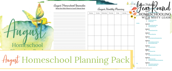 august homeschool planning pack, august homeschool planning, homeschool planning august