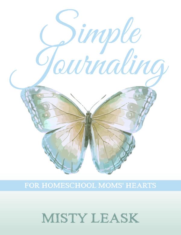 simple journaling, journal for homeschool moms, homeschool moms jo
