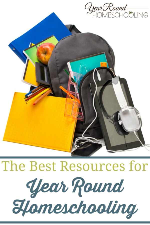 resources for year round homeschooling, year round homeschooling resources, homeschool resources