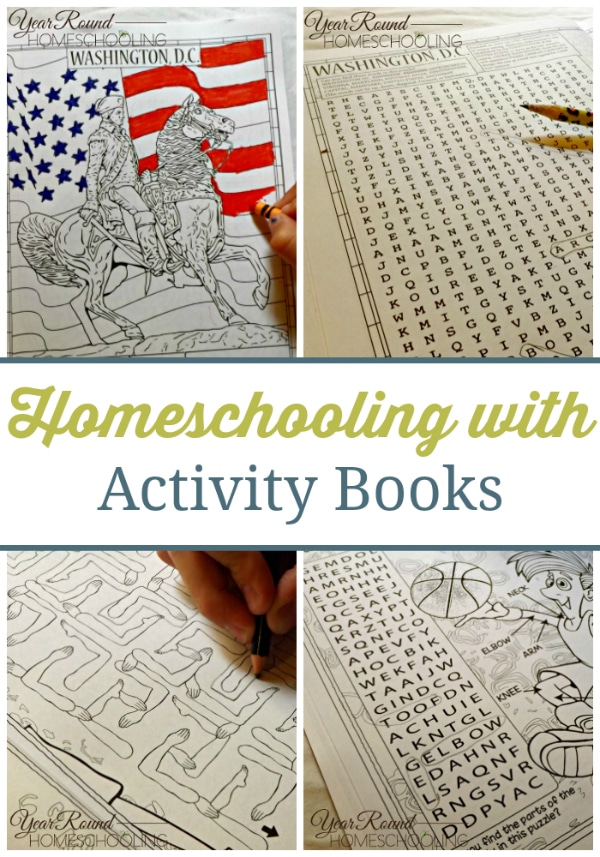 themed activity books, activity books, activity books for homeschooling