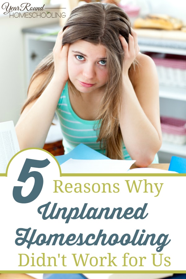 unplanned homeschooling, unplanned homeschool