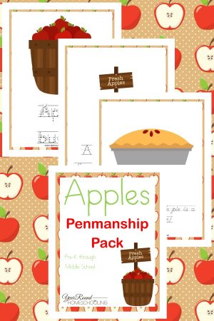 Apples Penmanship Pack (PreK-Middle School)