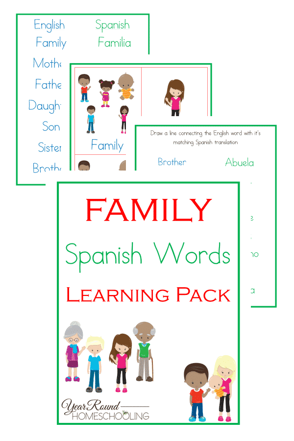 spanish family words, spanish family, spanish words
