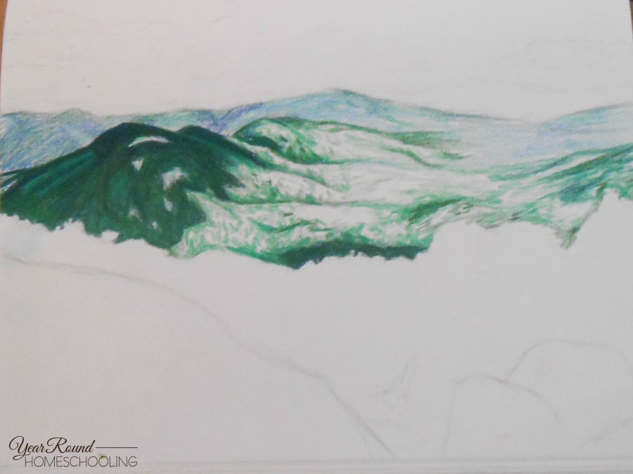 How to Draw Landscapes with Colored Pencils - By Hailey Woerner