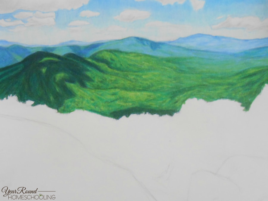 How to Draw Landscapes with Colored Pencils - By Hailey Woerner